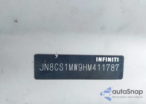 2017 Infiniti Qx70 from USA, damaged, VIN JN8CS1MW9HM411787